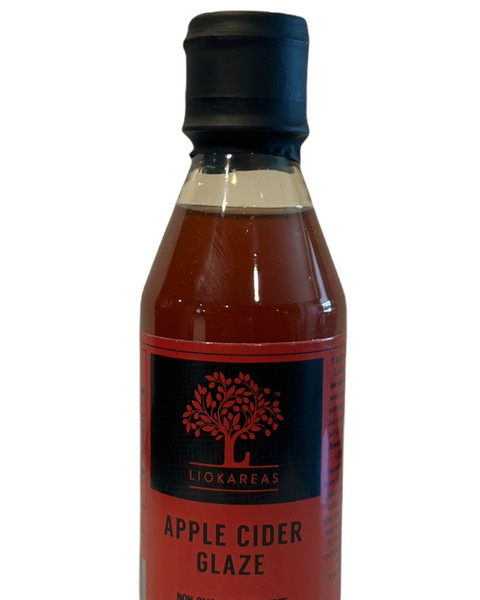 Liokareas Apple Cider Glaze - Made in Greece - Organic - NonGMO - 8.45oz - Fruity & Sweet - Deep Sense of Apple - Vegan -