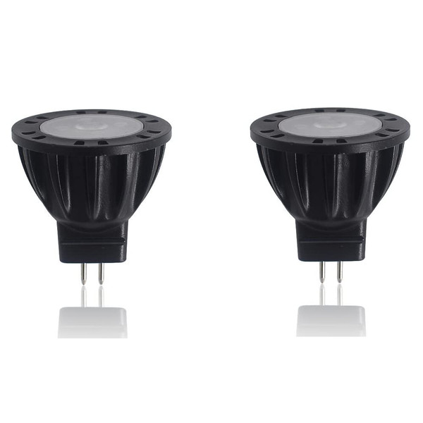 Arrownine Cast Aluminum GU4 MR11 LED Bulb 2.5W,Equivalent to 20W Halogen Lamp 2700K Warm White 9-17V AC/DC for Outdoor Landscape Spotlights,Indoor Track Light Accent Recessed Lighting 2-Pack