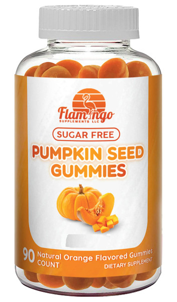 Pumpkin Seed Oil Gummies Sugar-Free Naturally Flavored- Pumpkin Seed Oil for Hair Growth, Bladder, Urinary Tract Support, Young Skin Supplement - Vegan, Halal Pumpkin Seed Extract- 90 Count