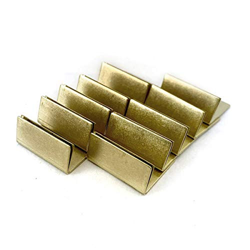 Brass Card Stand, Standard Size, Set of 10, Business Card, Postcard Holder, Made in Japan