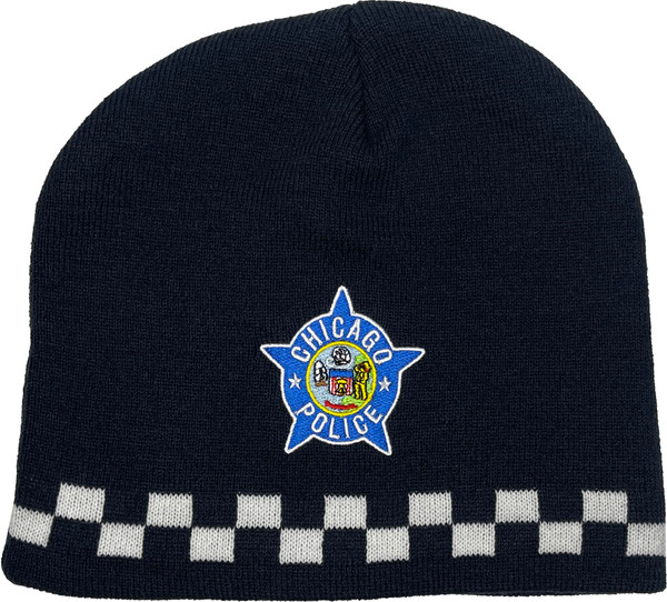 Chicago Police Winter Skull Cap - Police Officer Without Cuff Chicago Police Winter Skull Cap - Police Officer Without Cuff