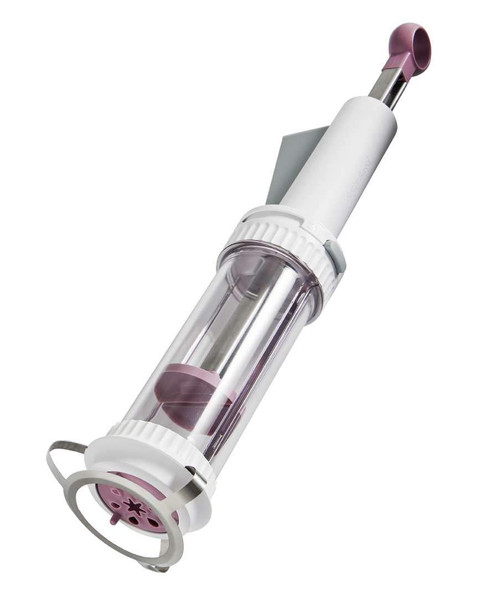 Betty Bossi Deux Couleurs Biscuit Press Two Colours, White, Transparent, Purple