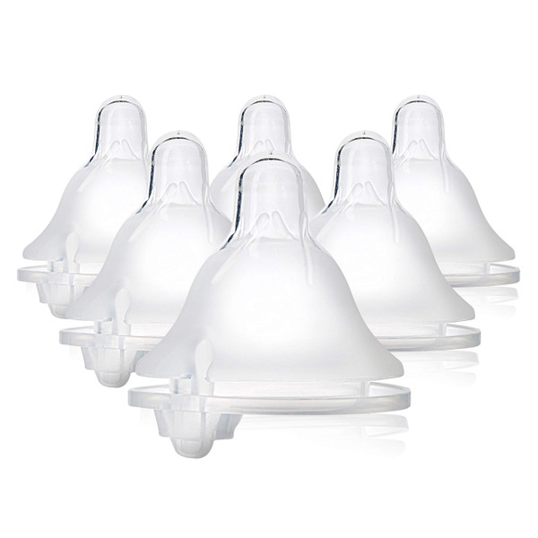 Evenflo Feeding Balance + Wide Neck BPA-Free Silicone Medium Flow Baby Bottle Nipple - 3 Months+, 6ct Evenflo Feeding Balance + Wide Neck BPA-Free Silicone Medium Flow Baby Bottle Nipple - 3 Months+, 6ct