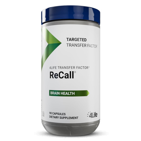 4Life Transfer Factor Recall - Supports Brain Health, Memory and Learning with Ginkgo Biloba, Bacopa Monnieri and Huperzia - 90 Veggie Capsules 4Life Transfer Factor Recall - Supports Brain Health, Memory and Learning with Ginkgo Biloba, Bacopa Monnieri and Huperzia - 90 Veggie Capsules