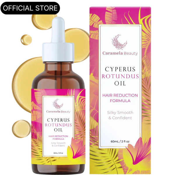 Caramela Beauty Cyperus Rotundus Oil for Natural Permanent Hair Reduction