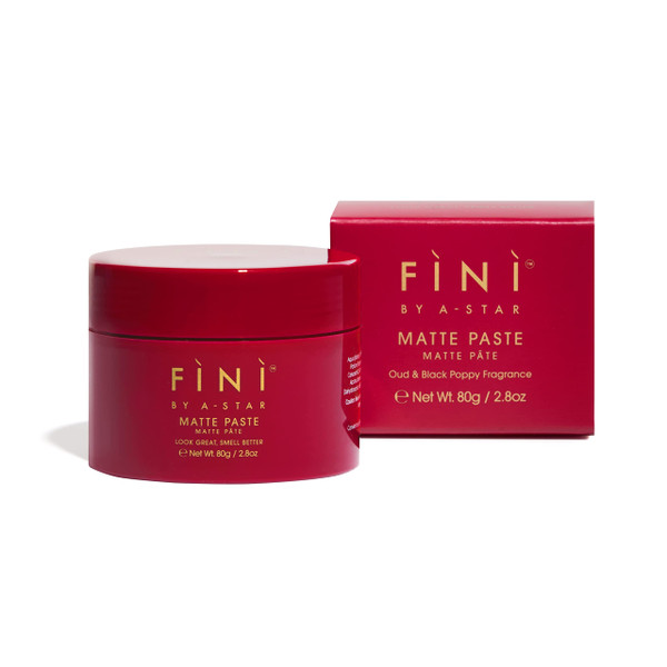 FINI by A-Star Matte Paste for Men – Volumizing Paste with Natural Look & Strong Hold, Matte Finish, Oud Fragrance