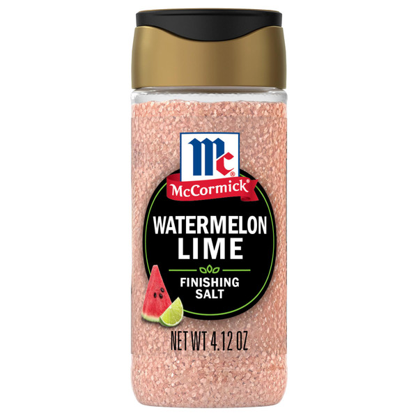 McCormick Finishing Salt, Watermelon Lime, Limited Edition, For Fruit Salad, Watermelon Feta Salad, Salad Dressing, Dessert, Lemonade, and More, 4.12 oz McCormick Finishing Salt, Watermelon Lime, Limited Edition, For Fruit Salad, Watermelon Feta Salad, Salad Dressing, Dessert, Lemonade, and More, 4.12 oz
