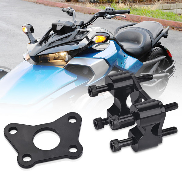 Sresk Handlebar Riser for Can Am Spyder, Aluminum Handle Bar Riser Extension Kit For Can-Am Spyder RT RTs 2020-Newer, Compatible with Spyder F3 F3s Adjust 1 1/8" Backward 1 3/8" Upward