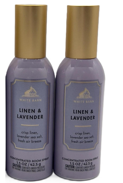 White Barn-Bath & Body Works Linen and Lavender Concentrated Room Spray 1.5 oz Set of 2