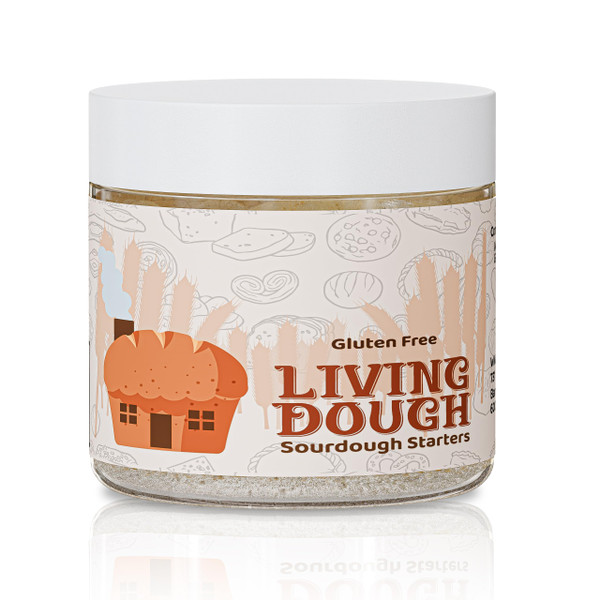 Living Dough - Gluten Free Sourdough Starter Culture - Active & Live Organic Sourdough Starter Gluten Free for Baking - For Artisanal Bread, Pizza Dough, Waffles & More Living Dough - Gluten Free Sourdough Starter Culture - Active & Live Organic Sourdough Starter Gluten Free for Baking - For Artisanal Bread, Pizza Dough, Waffles & More