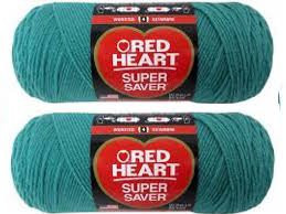Bulk Buy: Red Heart Super Saver (2-pack) (Jade)