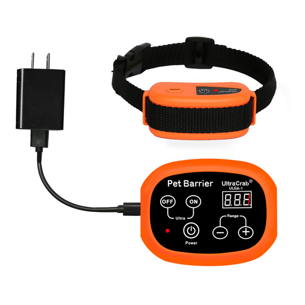 UltraCrab Indoor Pet Barrier for Home,Keeps Areas Off Limits,Dog Home Proofing, Waterproof/Rechargeable/Beep/Static Training Collar,Wireless Electric Fence,1 Dog Orange Kit UltraCrab Indoor Pet Barrier for Home,Keeps Areas Off Limits,Dog Home Proofing, Waterproof/Rechargeable/Beep/Static Training Collar,Wireless Electric Fence,1 Dog Orange Kit
