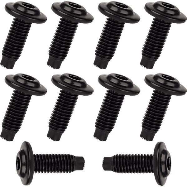 10Pcs Motorcycle Fairing Bolts Kit, M5 Stainless Steel Shell Screws, Windshield Seat Bolt for Ducati Panigale V2 V4 / 848~1299 / Streetfighter Supersport 950 (Black, M5 x 14mm)