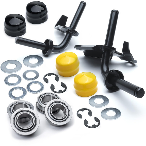 Wheel Bushing to Bearing Conversion Kit & Front Axle Steering Spindle AUC10011 AUC10012 GY22521 GY22316 for John Deere D105 D110 D125 D130 D140 D155 D160 D170 107H 107S 92H S240 w/SN# 700000 & Up Only