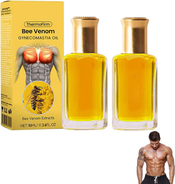 ThermoFirm Bee Venom Gynecomastia Oil, 2025 New Chest Muscles Bee Venom Oil,Strengthen The Chest Muscles (2 Bottle) ThermoFirm Bee Venom Gynecomastia Oil, 2025 New Chest Muscles Bee Venom Oil,Strengthen The Chest Muscles (2 Bottle)
