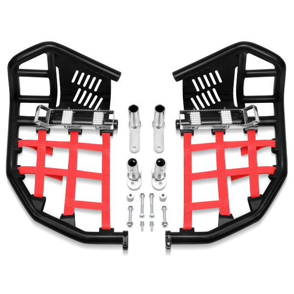 Nerf Bars Pro Peg Compatible with Honda All Years Sportrax 400 TRX 400EX 400X (Red) Nerf Bars Pro Peg Compatible with Honda All Years Sportrax 400 TRX 400EX 400X (Red)