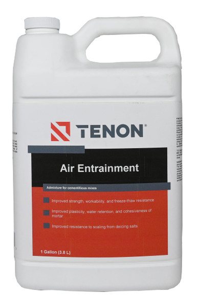 Tenon Air Entrainment - Concrete Additive, Admixture for Concrete Reinforcement, Air-Entraining Agent, Prevents Cracking in Cold Weather (1 Gallon)