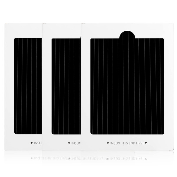 SEISSO Refrigerator Air Filter Replacement 3 Pack Carbon Activated Air Filter Compatible with Frigidaire PAULTRA Pure Air Ultra, EAFCBF, SCPUREAIR2PK, 242047801, 242061001, 241754001