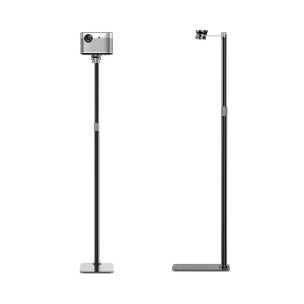 Perfectisan Projector Floor Stand with Adjustable Height 29.9 - 52.7 inch, Carbon Alloy Steel Material, Stand with 360 Rotatable, Mount for Outdoor/Indoor/Home/Office - Black