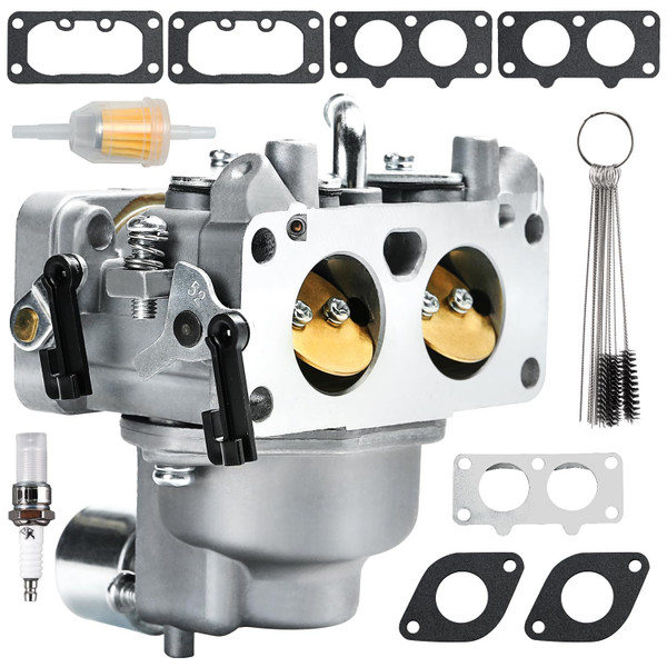 Carburetor 15004-1010 with Gaskets for Kawasaki FH641V FH661V FH721V FX850V 22 HP Engine Carb Replaces 15004-7024, 15004-0757, 15004-1005