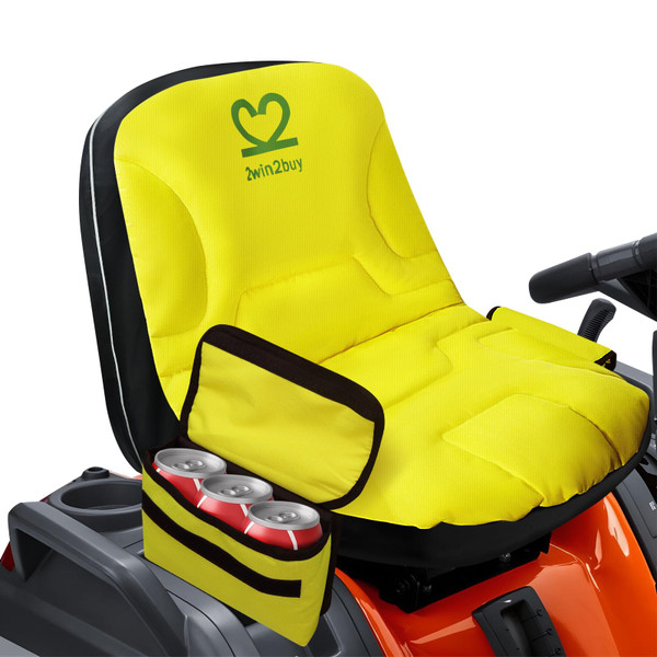 Riding Lawn Mower Seat Cover with Padded and Non Slip Fabric Rubber, 600D Weatherproof Tractor Seat Cover Cushion for John Deere, Cub Cadet, Craftsman, Troy Bilt, Kubota, Ford, Mahindra, Husqvarna