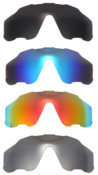 NicelyFit 4 Pairs Polarized Replacement Lenses for Oakley Jawbreaker Sunglasses Glass Frames