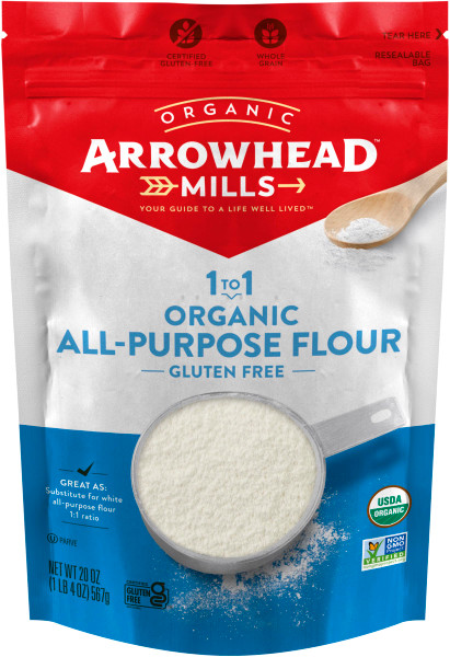 Arrowhead Mills Organic Gluten Free All-Purpose Flour, 20 oz Bag (Pack of 2) Arrowhead Mills Organic Gluten Free All-Purpose Flour, 20 oz Bag (Pack of 2)
