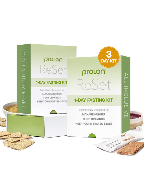 Prolon 3-Day Reset Fasting Kit | Fast with Food | Supports Healthy Aging & Weight Management | Low-Calorie, Plant-Based Meals & Snacks | Developed to Not Break Your Fast (3-Day Kit)