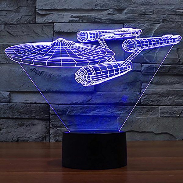 Smalody Night Lights 3D Optical Illusion Multi-Colored Change Touch Controlled Desk Lamp Battleship Bedside Lamp Christmas Gifts and Birthday Gifts Smalody Night Lights 3D Optical Illusion Multi-Colored Change Touch Controlled Desk Lamp Battleship Bedside Lamp Christmas Gifts and Birthday Gifts