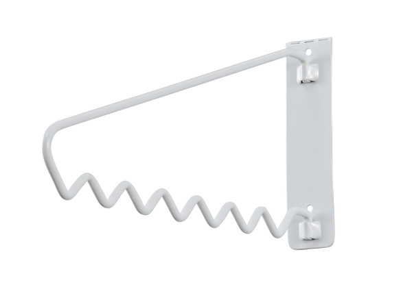 ClosetMaid Hanging Bar Valet Rod for Wall or Door Mount Installation, Hardware Included, Folding Design, Durable Steel, White