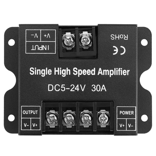 LED Amplifier Data Repeater for Long LED Strips DC5-24V 30A Signal Booster No Flicker Easy Installation