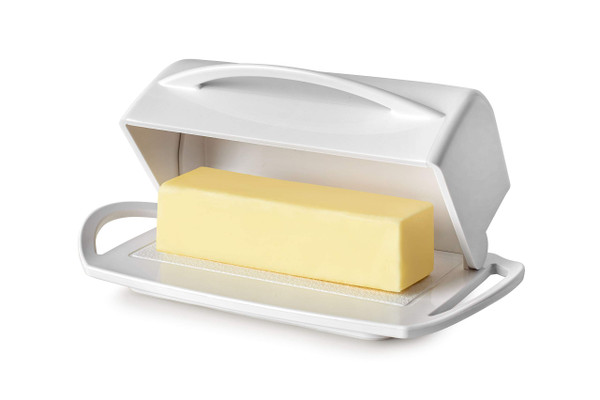 Better Dish Flip Top Butter Dish without Spreader (White)