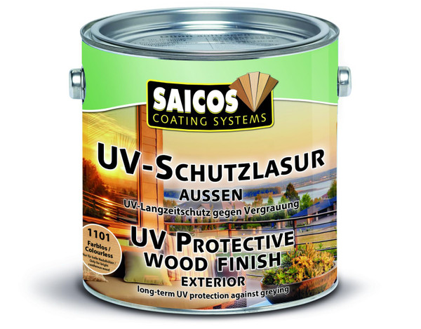 Saicos Exterior UV Protective Wood Finish Clear .75 Liter