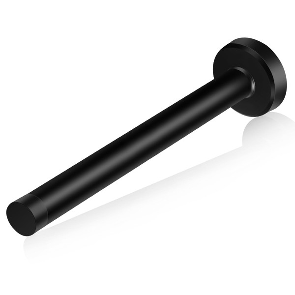 10 Inch Door Stopper, Extra Long Door Stop, Wall Mounted Door Stops Stainless Steel Door Bumper Wall Protector, Black