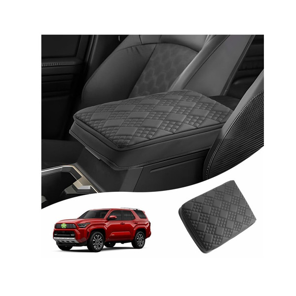 Ruiya 2025 2026 4Runner Center Console Cover for 6th Gen Toyota 4Runner Accessories Soft Comfy Anti-Scratch Thicken Armrest Lid Cover Compatible with 2025 2026 Toyota 4Runner