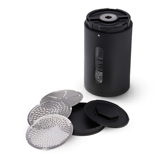 Grater Rain Cheese Grater Lower Housing, Heavy Duty Electrical Cheese Grater for Kitchen with 3 Interchangeable Blades, Dishwasher & Refrigerator Friendly Easy to Use Cheese Shredder