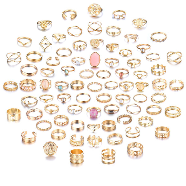 Ubjuliwa 82pcs Gold Knuckle Rings for Women Stackable Mid Finger Joint Ring Set Retro Vintage Boho Rings Aesthetic Stacking Crystal Rings Bulk Ubjuliwa 82pcs Gold Knuckle Rings for Women Stackable Mid Finger Joint Ring Set Retro Vintage Boho Rings Aesthetic Stacking Crystal Rings Bulk