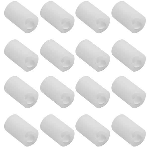 bociloy 16Pcs Round Silicone Cabinet Handle Corner Guards, Soft Anti-Collision Door Handle Covers Bumper Protectors for Furniture Table Drawer Wardrobe, Transparent