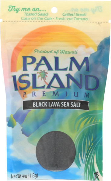 Palm Island Sea Salt Black Lava, 4 oz