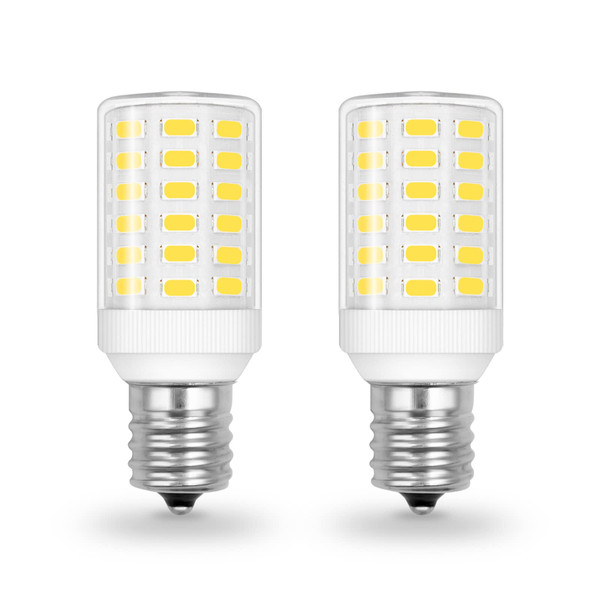 Frigidaire Freezer Light Bulb Replacement E17 LED Appliance Bulb KEI D28A KEL2811 Compact 5304517886 6W Equivalent 60W-70W Daylight White 800LM E17 Intermediate Base Bulbs Not Dimmable (2 Pack)