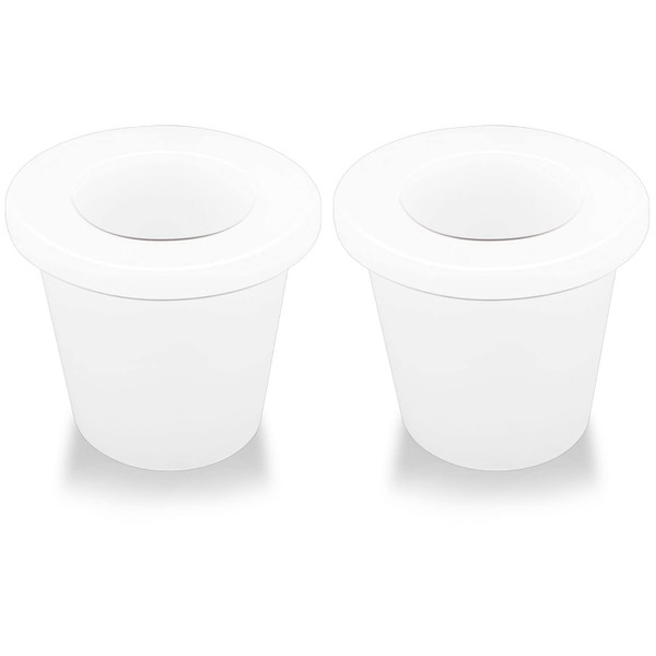 Tenndar Patio Table Umbrella Hole Ring Plug Cone Wedge Holder 2 Pack - Suitable for 1.5in 38mm Outdoor Beach Umbrella for Picnic Table Weighted Base Stand Yard Patio Accessories - Clear