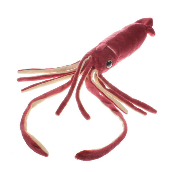 Nohito Large Giant Red Squid Stuffed Animal Plush Pillow Realistic King Colossal Squid Octopus Cuttlefish Plushie Doll (Red, M)