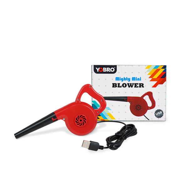 YOBRO Mighty Mini Blower,Fluid Art Tiny Simulated Blower,Real Working Blower,USB Powered,Wonderfully for Acrylic Paint Blowing & Alcohol Ink Art,White Elephant Gifts,Stocking Stuffers for Family