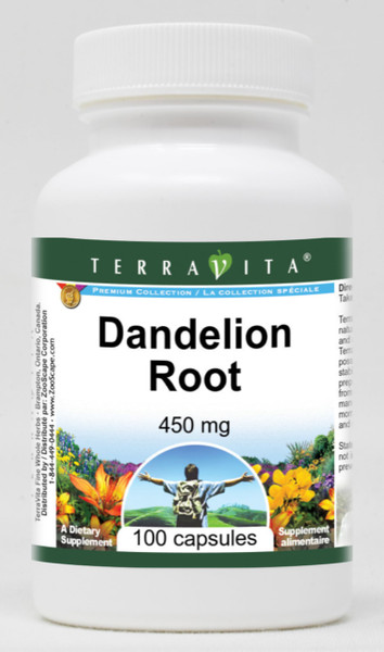 Dandelion Root - 450 mg (100 Capsules, ZIN: 511212)