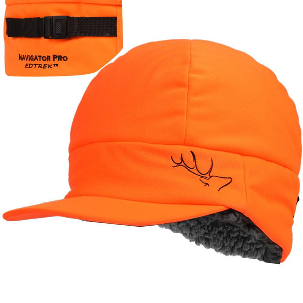 EDTREK Weaterproof Insulated Winter Hat with Flat Brim and Adjustable Webbing - Waterproof and Windproof Backcountry Hat for Hunting Fishing Hiking(Blaze Orange, X-Large) EDTREK Weaterproof Insulated Winter Hat with Flat Brim and Adjustable Webbing - Waterproof and Windproof Backcountry Hat for Hunting Fishing Hiking(Blaze Orange, X-Large)
