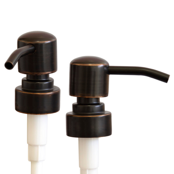 Artanis Home 304 Grade Stainless Steel Replacement Pumps for Large Glass Bottles 28-400, 2-Pack, Bronze — Durable Soap Dispenser Pump Replacement
