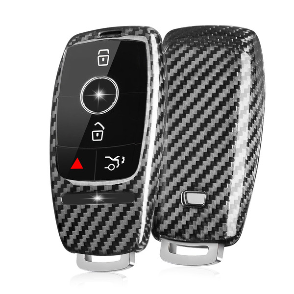 T-carbon Real Glass Carbon Fiber Key Fob Cover Compatible with Mercedes Benz,Key Fob Protector fits for Benz AMG E53 GLS63 Sedan CLA35 45 Coupe GLB35 GLA35 GLA45 2020 2023 2024 Key Shell,Silver Black T-carbon Real Glass Carbon Fiber Key Fob Cover Compatible with Mercedes Benz,Key Fob Protector fits for Benz AMG E53 GLS63 Sedan CLA35 45 Coupe GLB35 GLA35 GLA45 2020 2023 2024 Key Shell,Silver Black