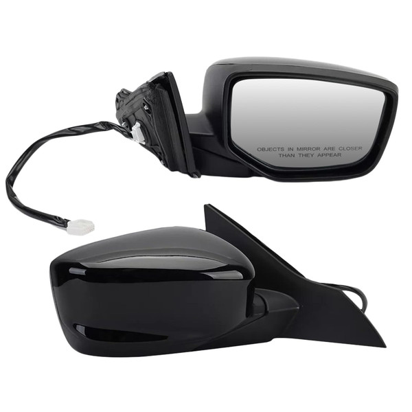 MOFOAP Passenger Side Mirror Compatible with 2013 2014 2015 2016 2017 Honda Accord Sedan EX,EX-L,Sport,LX,SE/Coupe Mirrors With Power Glass Replaces 76208T2FA11 HO1321272 (3Pins) Black
