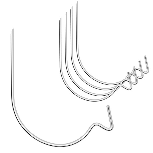 FURHUA Stronger Super Hooks Picture Hanger, Hang Art, Clock, Shelves, Mirrors, Frames, or Planters for Home and Office Decorations-Silvery 20pcs