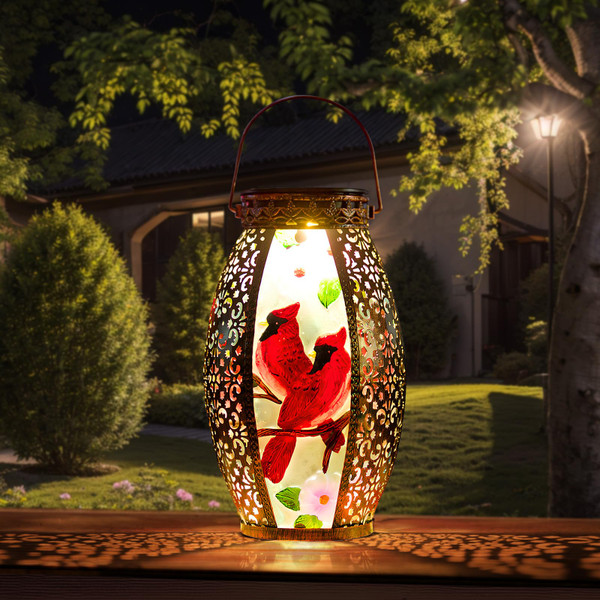 SUNNYGARDEN Cardinal Outdoor Solar Lanterns Waterproof 13.8" Large Hanging Solar Lantern Decorative Cardinals Solars Lights for Outside Yard Table Patio Garden Pathway Lawn Cardinal Gifts SUNNYGARDEN Cardinal Outdoor Solar Lanterns Waterproof 13.8" Large Hanging Solar Lantern Decorative Cardinals Solars Lights for Outside Yard Table Patio Garden Pathway Lawn Cardinal Gifts